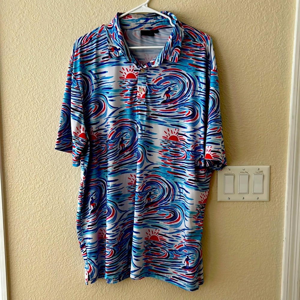Sunday Swagger XXL, golf polo, exc cond, UPF 40 sun protection, 4 way stretch